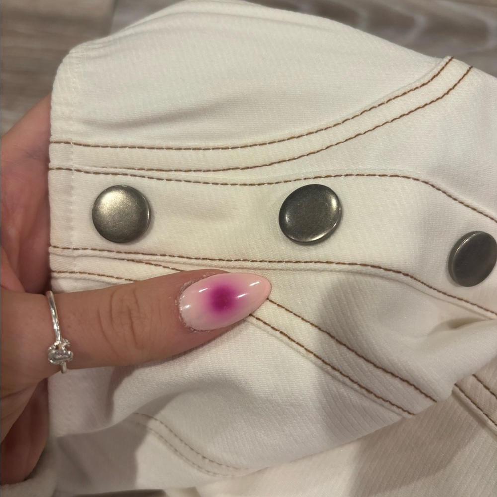 Windsor Cream Button-Front Mini Dress - Picture 4 of 5